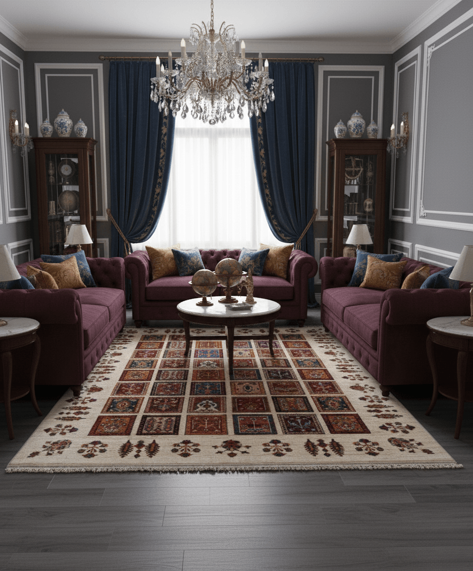 Bahtiyari El Dokuması Afgan Halısı 167x246 (4,10m2)