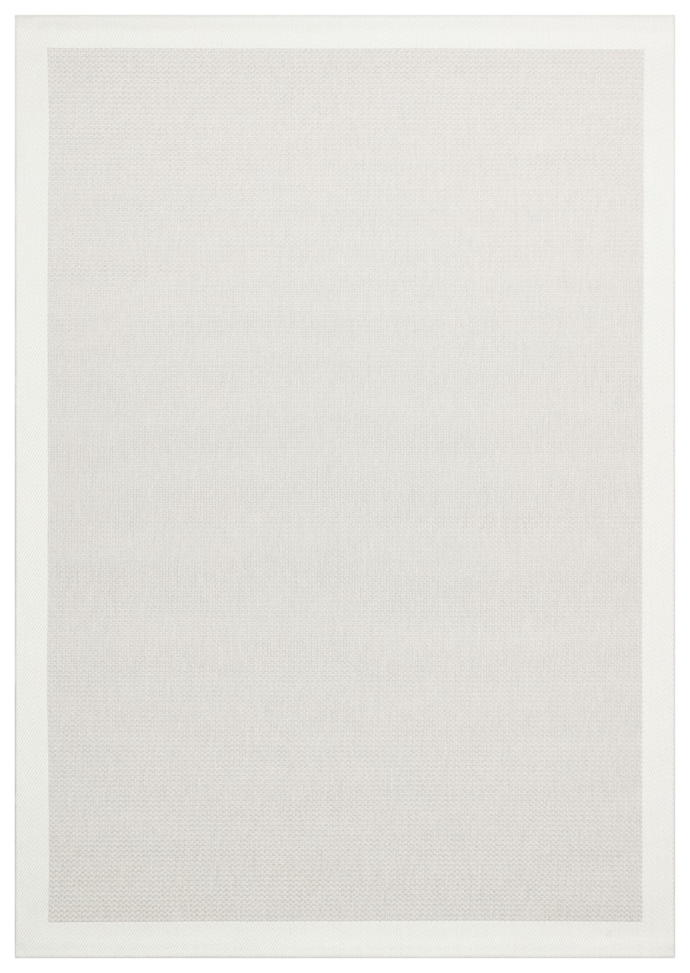 Rugchef Premium Mono Bordürlü | Leke Tutmaz Hav Toz Verme Sisal Mutfak, Salon, Koridor Halısı Makinede Yıkanabilir Halı - Mono Sisal 05 Grey Cream