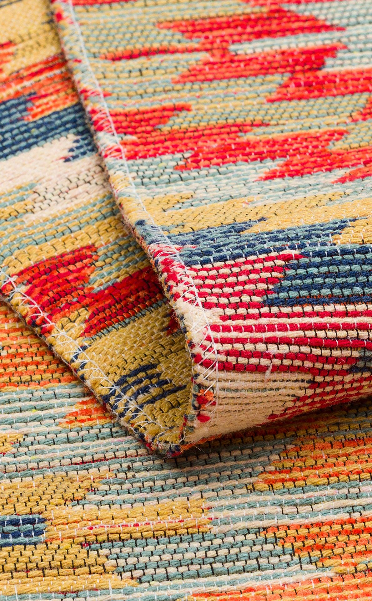 Nomad Yıkanabilir, Çift Taraflı Kullanıma Uygun Yumuşak Tuşeli Otantik Kilim  - 07