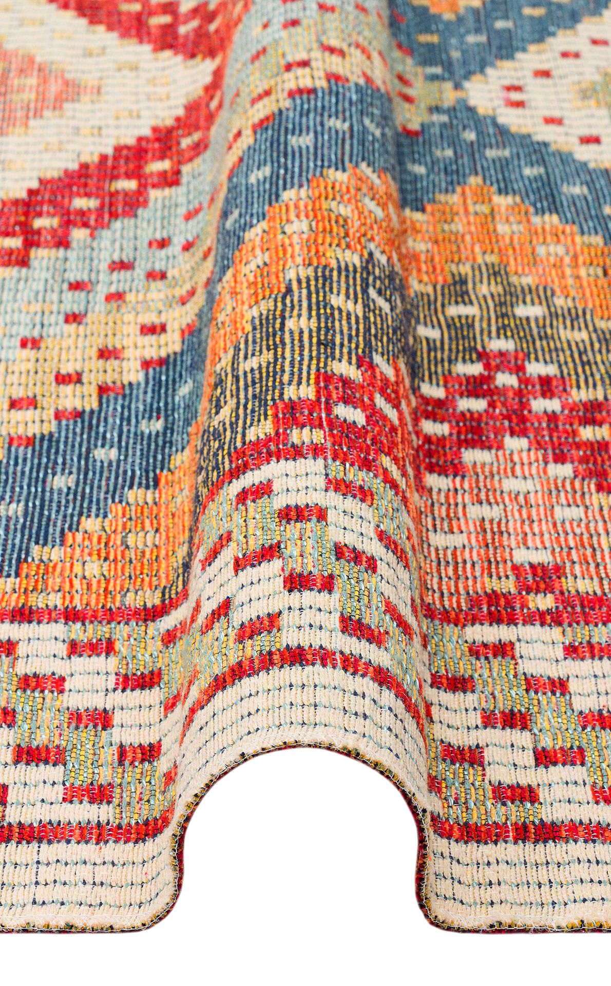 Nomad Yıkanabilir, Çift Taraflı Kullanıma Uygun Yumuşak Tuşeli Otantik Kilim  - 10
