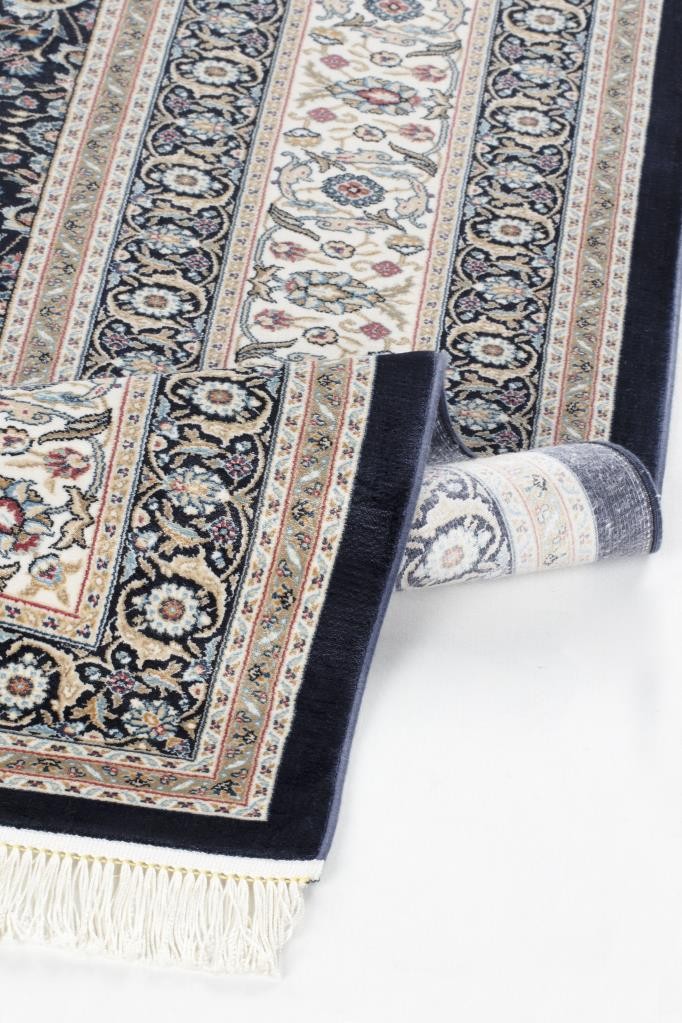 Apex Vendome Palace Doğal Viskon ve Bambu Halı - 5401 LACİVERT BORDO