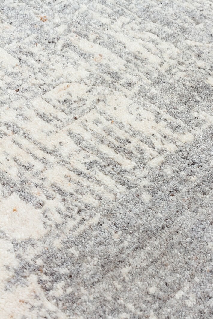 CALYPSA Hindistan'dan İthal El Dokuması Modern Desenlere Sahip Halı - BEIGE-GREY