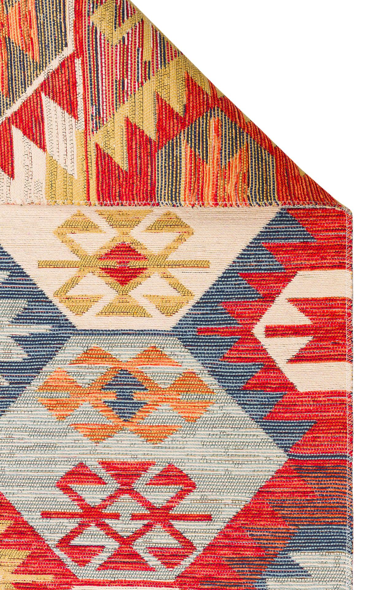 Nomad Yıkanabilir, Çift Taraflı Kullanıma Uygun Yumuşak Tuşeli Otantik Kilim 