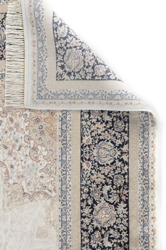 Apex Vendome Palace Doğal Viskon ve Bambu Halı - 5471 LACİVERT KREM