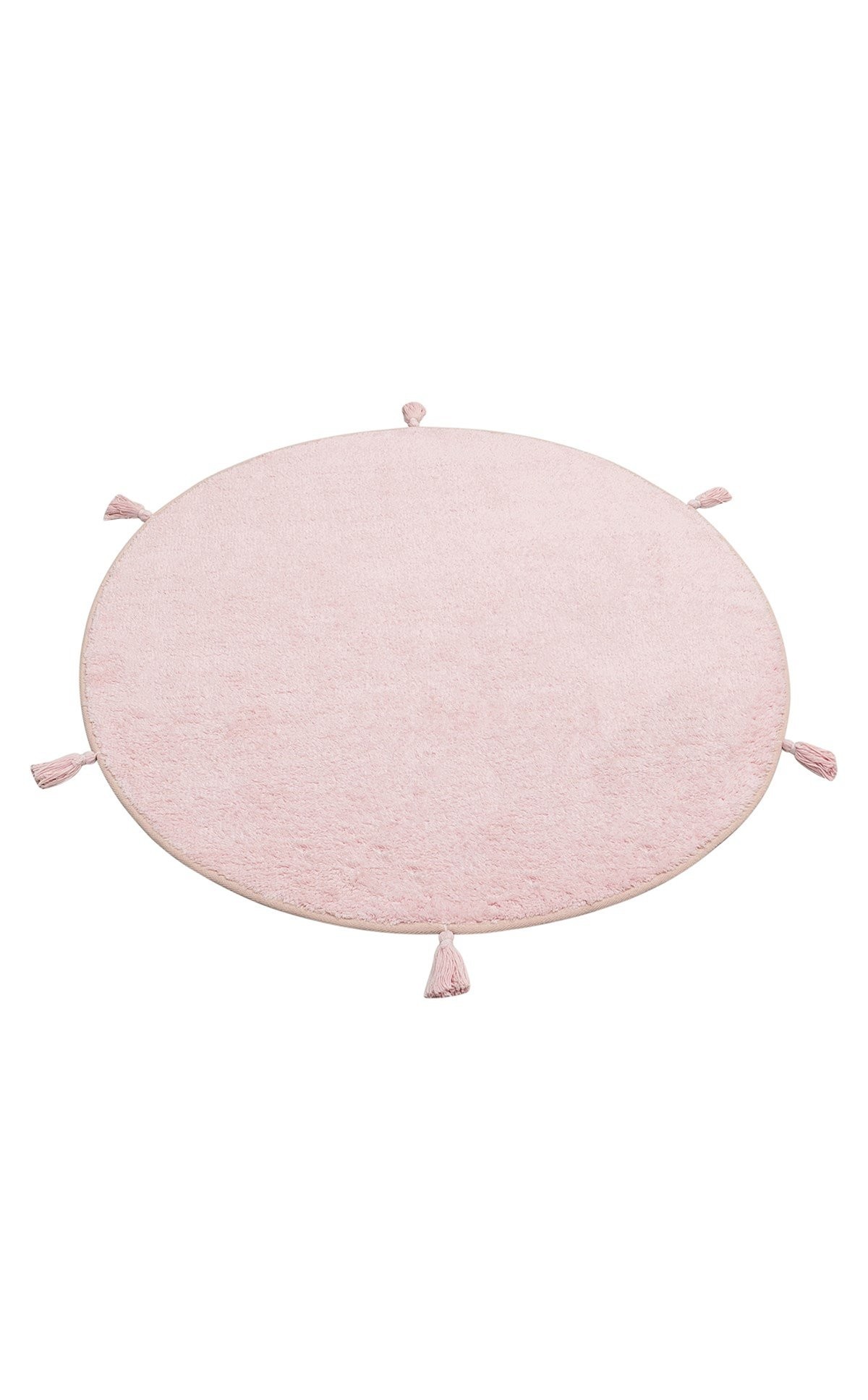 COTTON BOON Q Yıkanabilir Kaymaz Tabanlı Naturel Pamuk Bebek Halısı - Powder