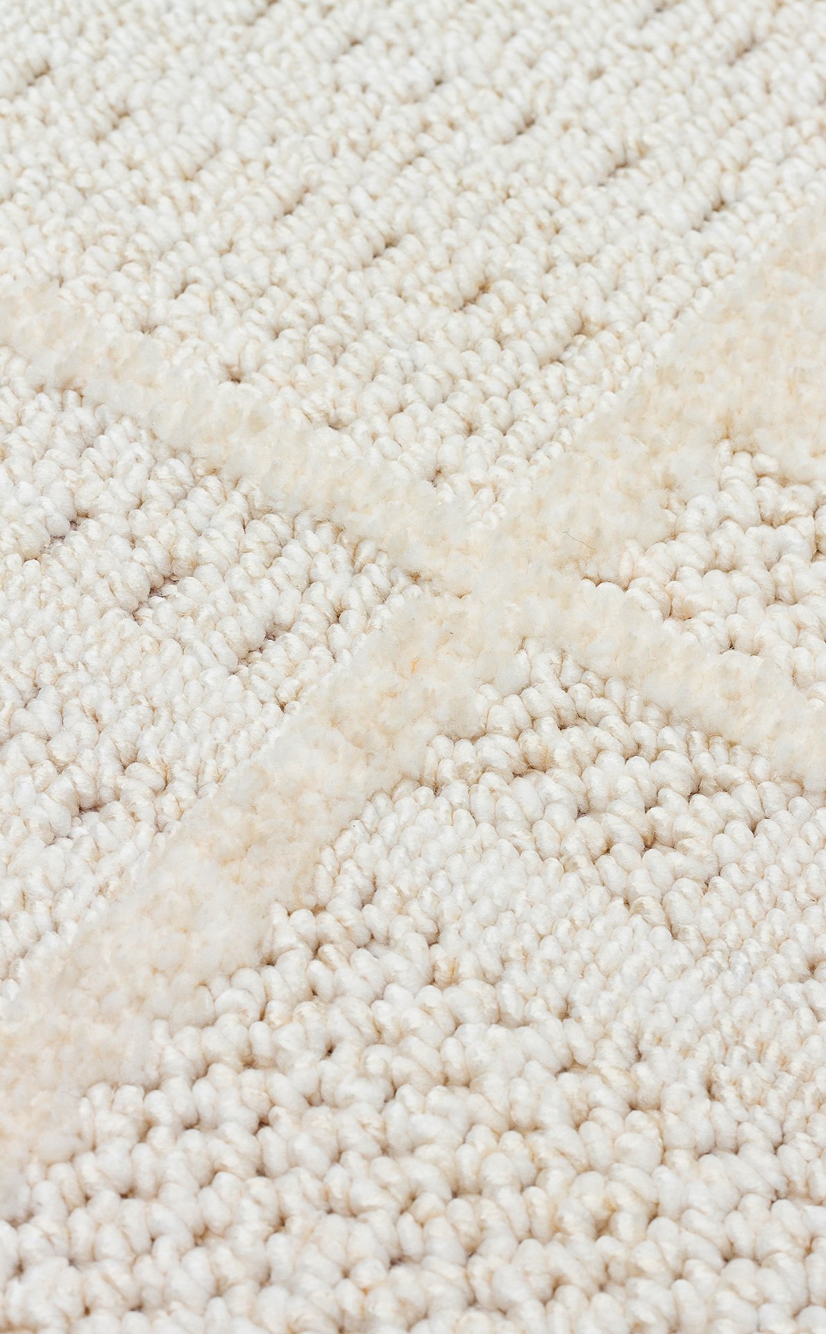 JOY Hav Toz Vermeyen Yumuşak dokulu Modern Makine Halısı - JOY 03 WHITE