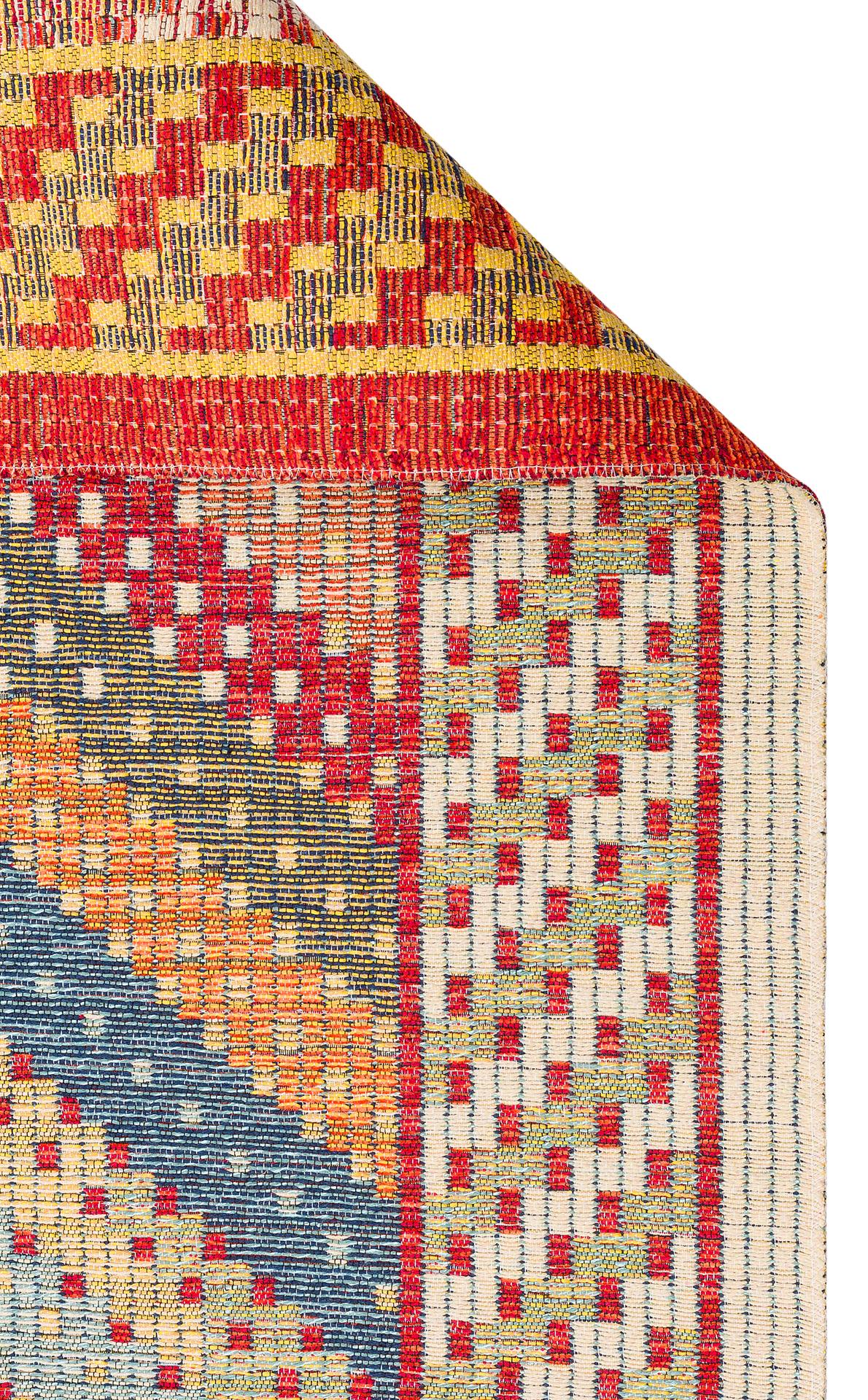 Nomad Yıkanabilir, Çift Taraflı Kullanıma Uygun Yumuşak Tuşeli Otantik Kilim  - 10