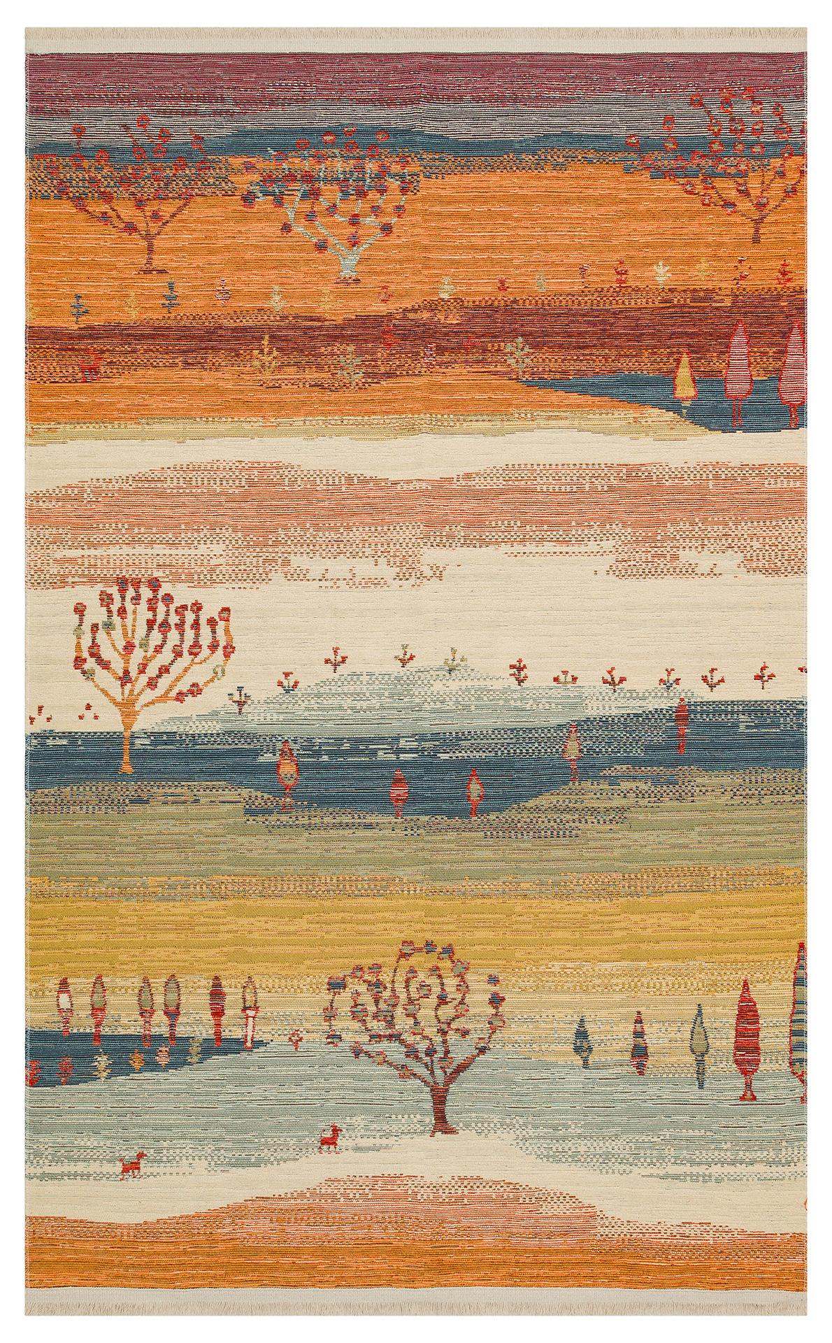 Nomad Yıkanabilir, Çift Taraflı Kullanıma Uygun Yumuşak Tuşeli Otantik Kilim  - 12