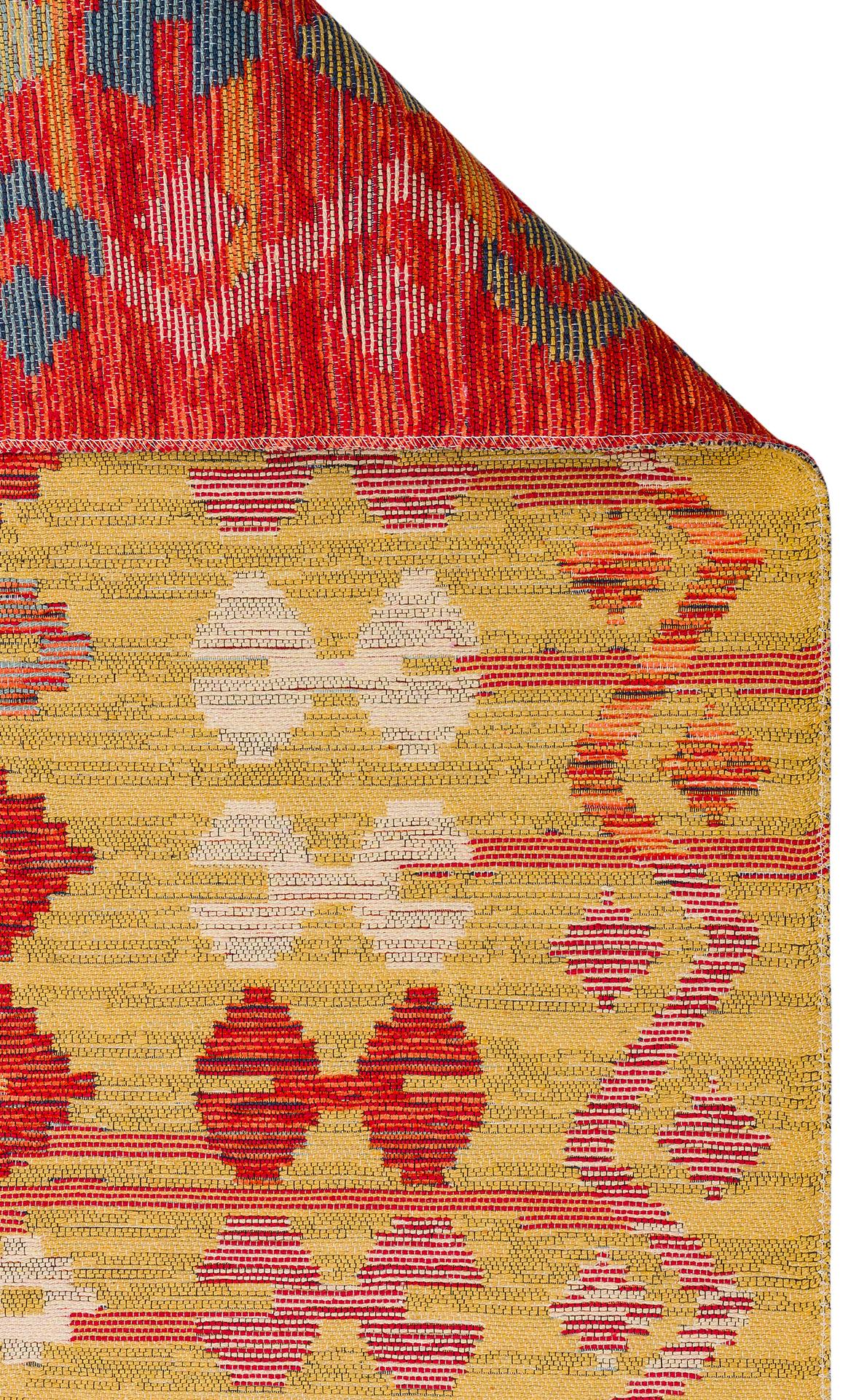 Nomad Yıkanabilir, Çift Taraflı Kullanıma Uygun Yumuşak Tuşeli Otantik Kilim  - 03