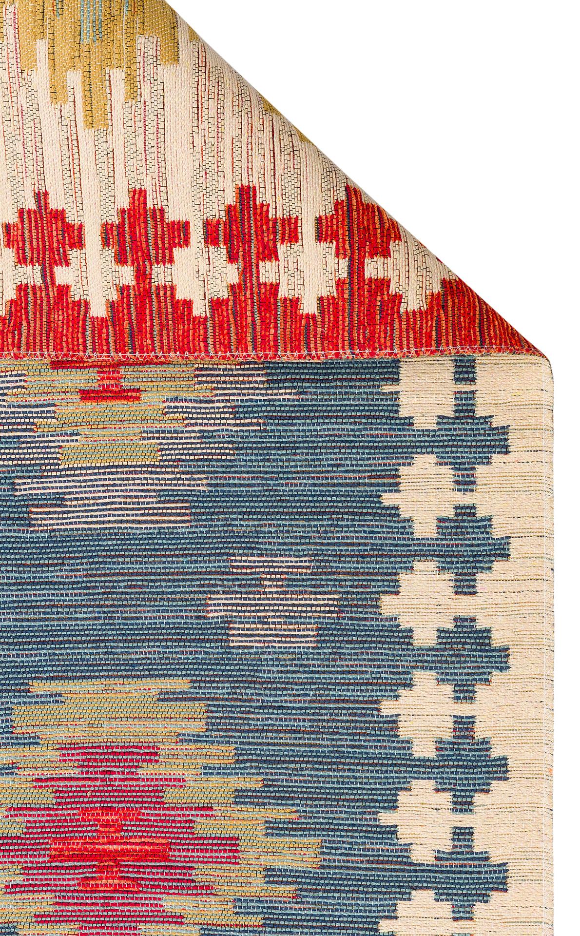 Nomad Yıkanabilir, Çift Taraflı Kullanıma Uygun Yumuşak Tuşeli Otantik Kilim  - 04
