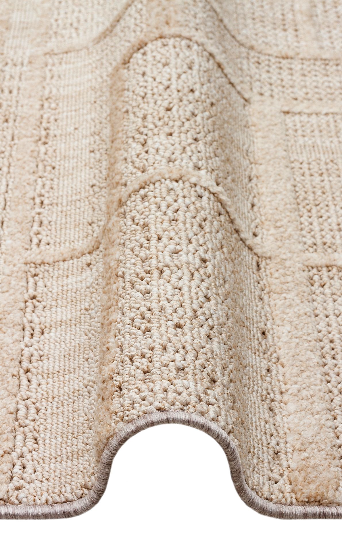 JOY Hav Toz Vermeyen Yumuşak dokulu Modern Makine Halısı - JOY 03 BEIGE