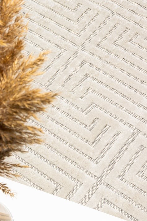 Pier İskandinav Desenli Modern Salon Halısı - PR 01 CREAM