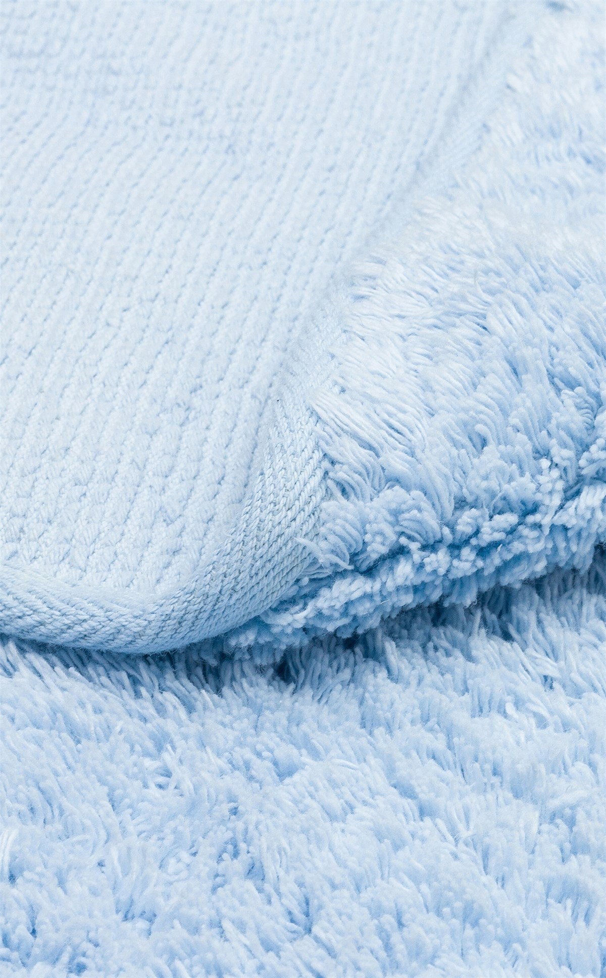 COTTON BOON Q Yıkanabilir Kaymaz Tabanlı Naturel Pamuk Bebek Halısı - Blue