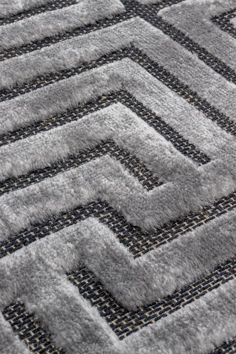 Pier İskandinav Desenli Modern Salon Halısı - PR 02 GREY
