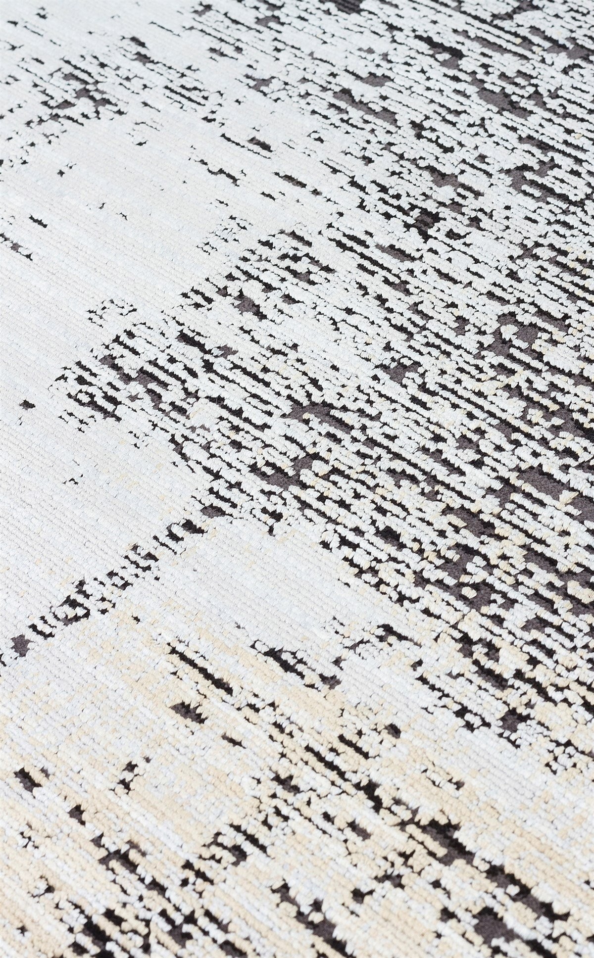 MAHAL Modern Vintage Desenli Yüksek Kalite Sık Dokuma Makine Halısı - MHL 12 GREY-GOLD
