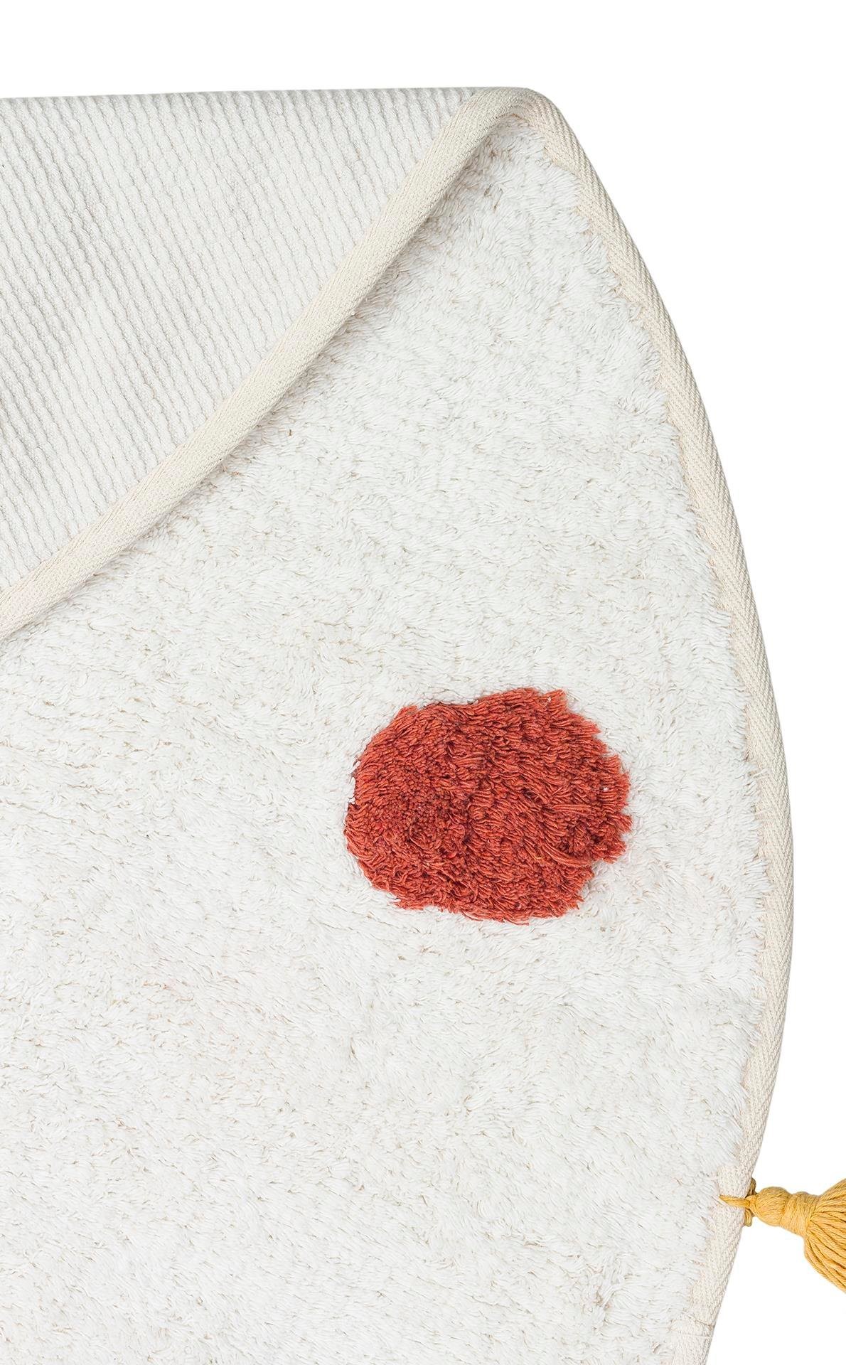 COTTON BOON Q Yıkanabilir Kaymaz Tabanlı Naturel Pamuk Bebek Halısı - MULTY 06