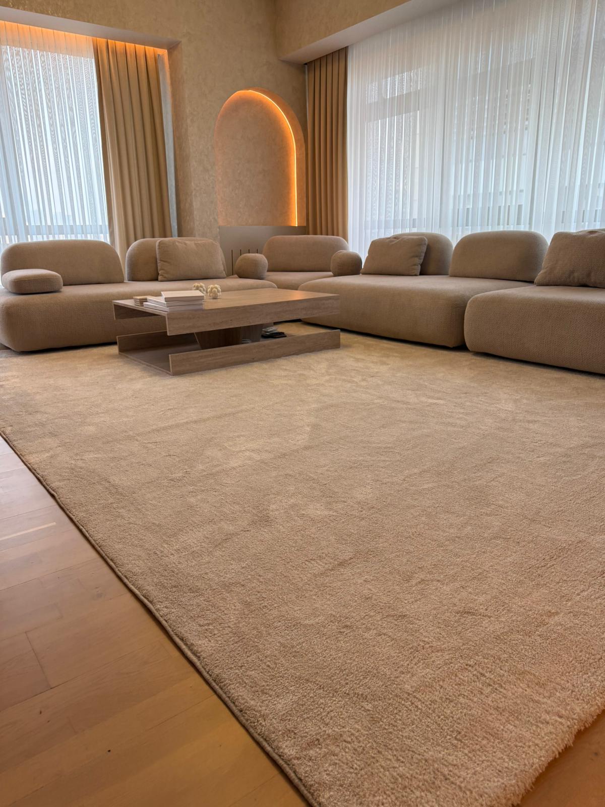 Yeni Sezon Comfort Yumuşak Tuşeli Makine Halısı - 01 L.Stone