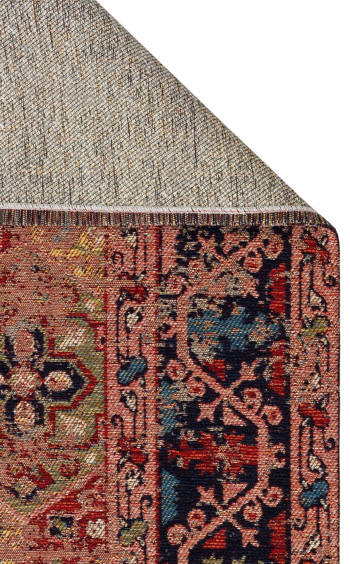 Anadolu Kilim And 01 Multy Anadolu Antik Desenli Yıkanabilir Kaymaz Tabanlı Etnik Kilim
