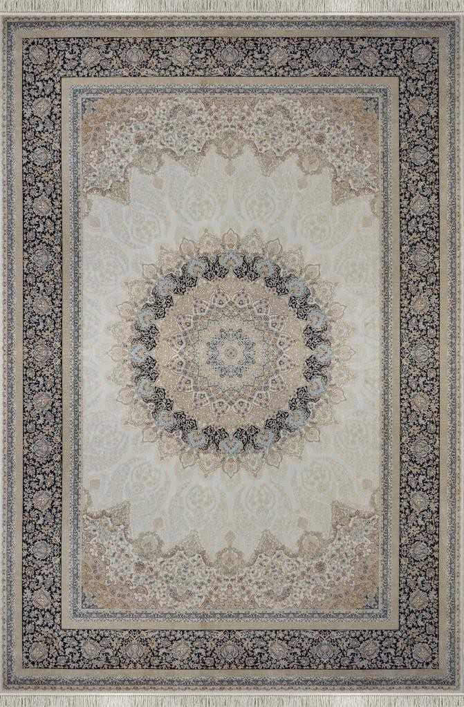 Apex Vendome Palace Doğal Viskon ve Bambu Halı - 5471 LACİVERT KREM