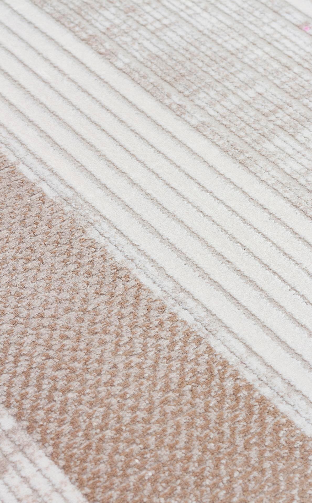 MAHAL Modern Vintage Desenli Yüksek Kalite Sık Dokuma Makine Halısı - MHL 13 CREAM-BEIGE