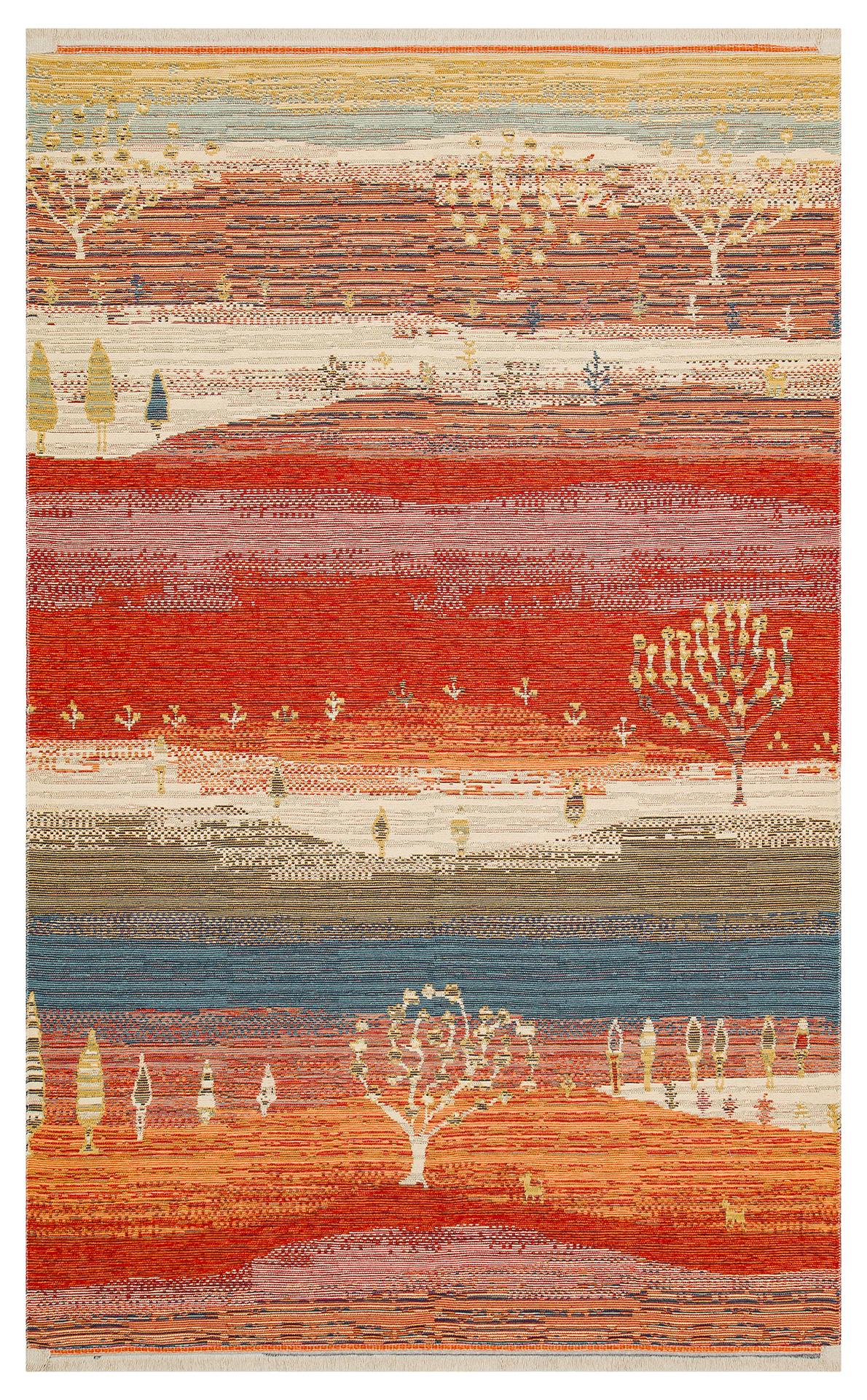 Nomad Yıkanabilir, Çift Taraflı Kullanıma Uygun Yumuşak Tuşeli Otantik Kilim  - 12