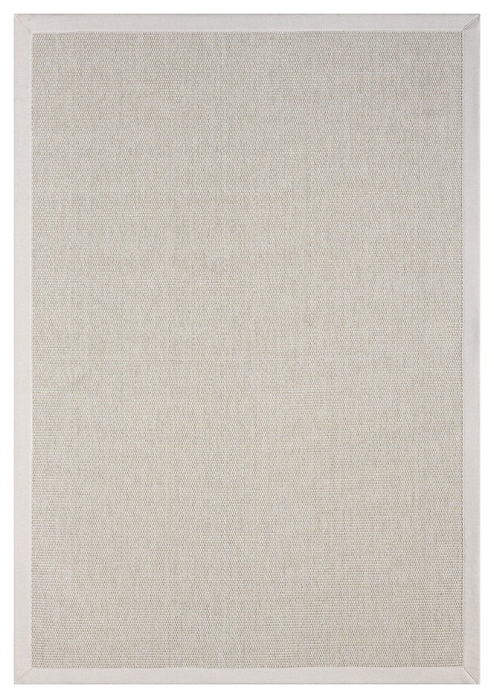 Kumaş Bordürlü Nature Sisal Halı - El Yapımı, Evcil Hayvan Dostu, Modern Tasarım - Krem Bordür - Bordürlü Nature Sisal