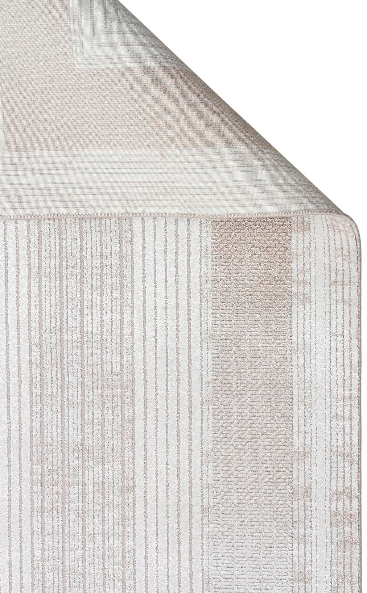 MAHAL Modern Vintage Desenli Yüksek Kalite Sık Dokuma Makine Halısı - MHL 13 CREAM-BEIGE