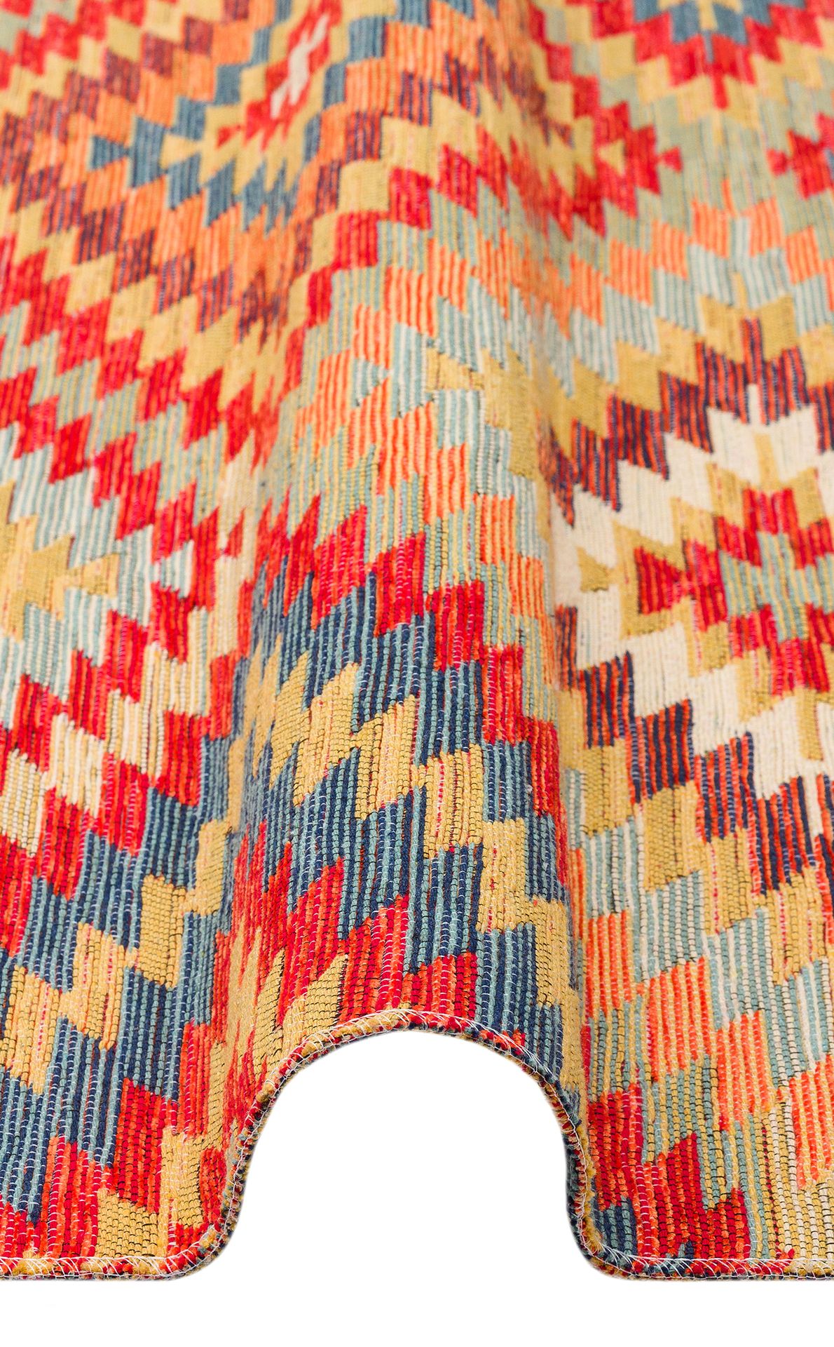 Nomad Yıkanabilir, Çift Taraflı Kullanıma Uygun Yumuşak Tuşeli Otantik Kilim  - 07