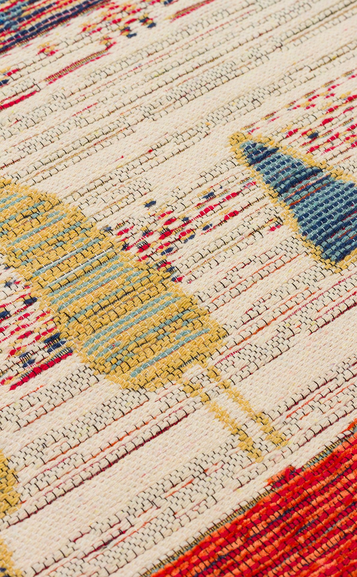 Nomad Yıkanabilir, Çift Taraflı Kullanıma Uygun Yumuşak Tuşeli Otantik Kilim  - 12