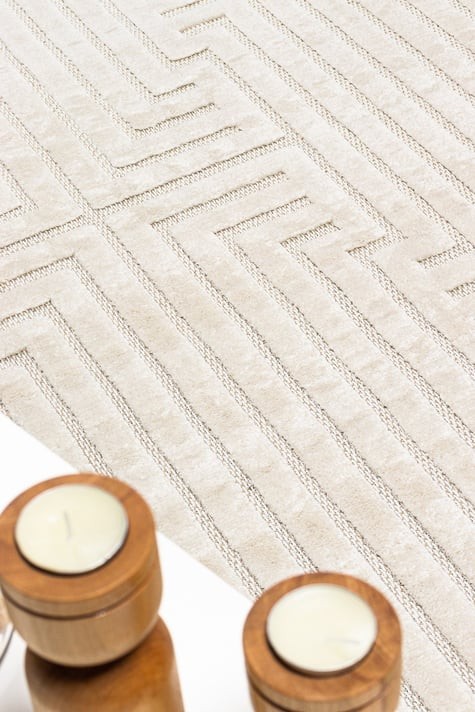 Pier İskandinav Desenli Modern Salon Halısı - PR 01 CREAM