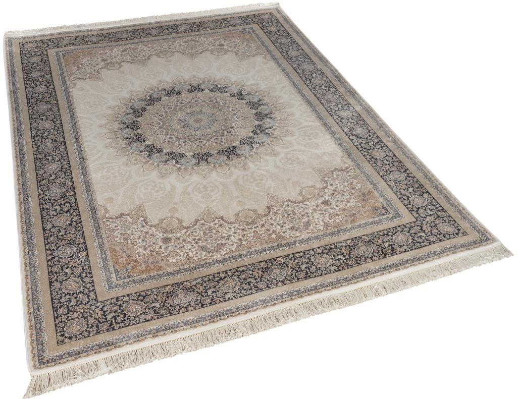 Apex Vendome Palace Doğal Viskon ve Bambu Halı - 5471 LACİVERT KREM