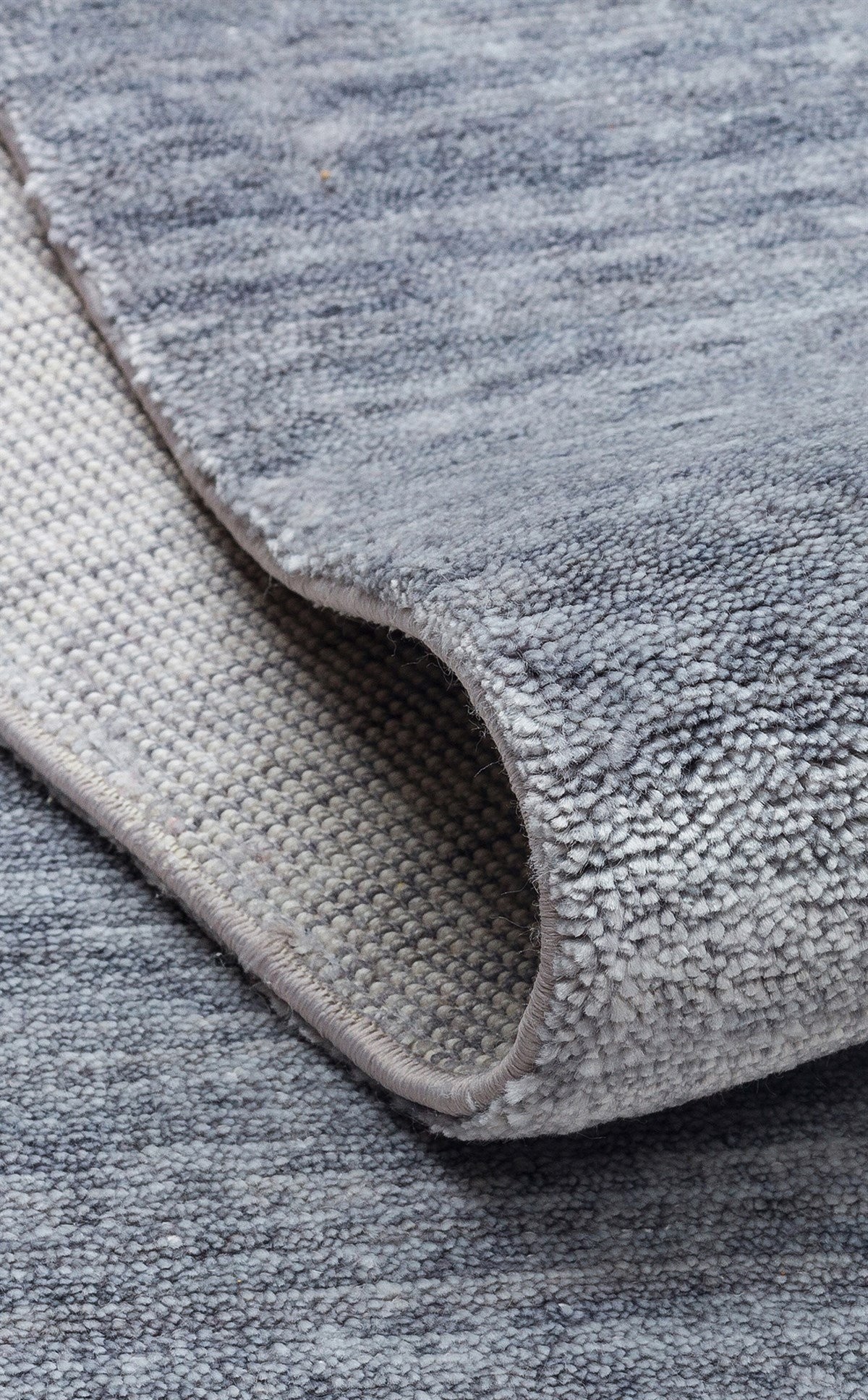 TAFTAN Pakistan Overdyed Tarzı Özel Hav Vermeyen ve El Emeği ile Özel Tezgahlarda Üretilen Uşak Halısı - TF PLAIN L GREY