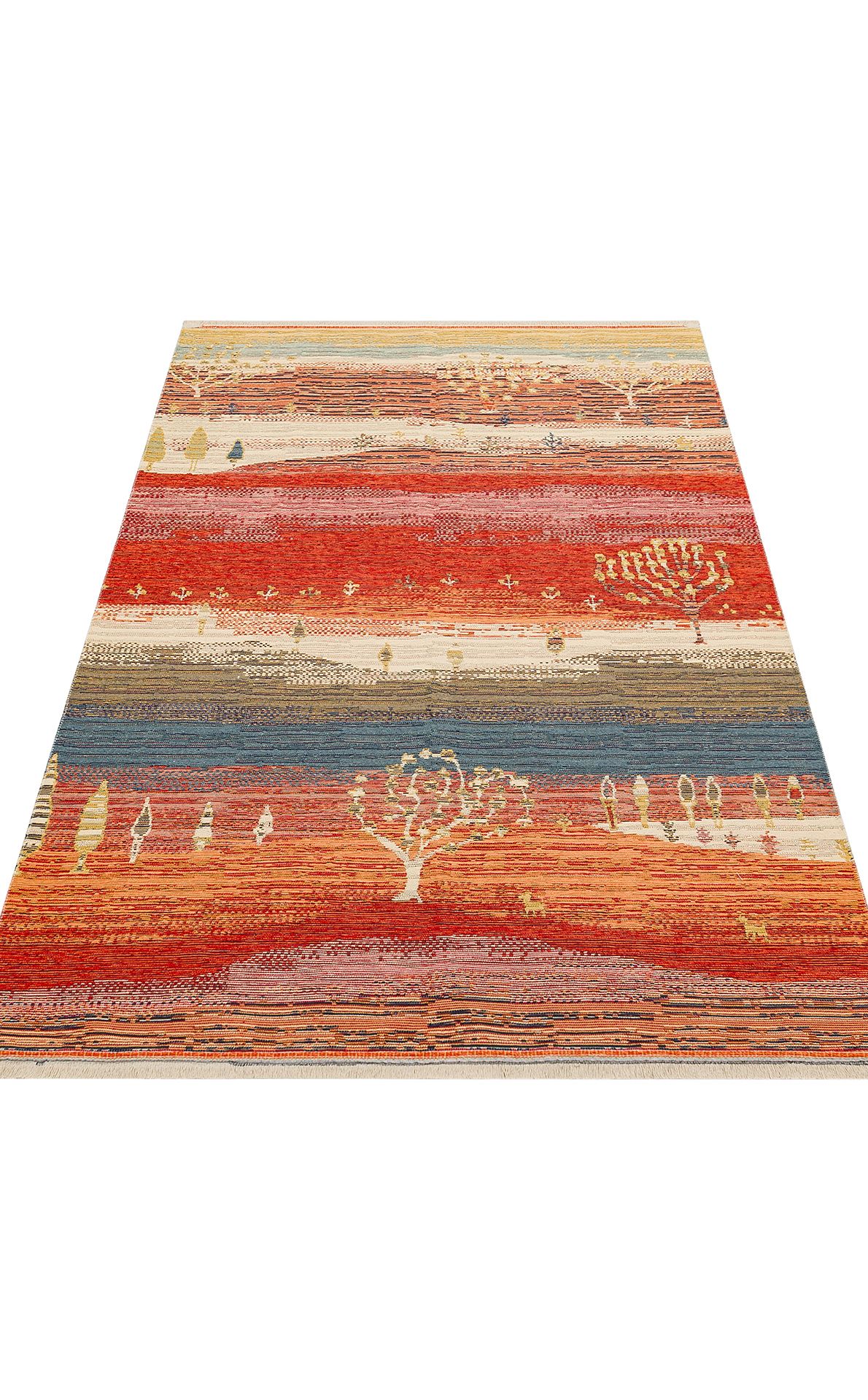 Nomad Yıkanabilir, Çift Taraflı Kullanıma Uygun Yumuşak Tuşeli Otantik Kilim  - 12