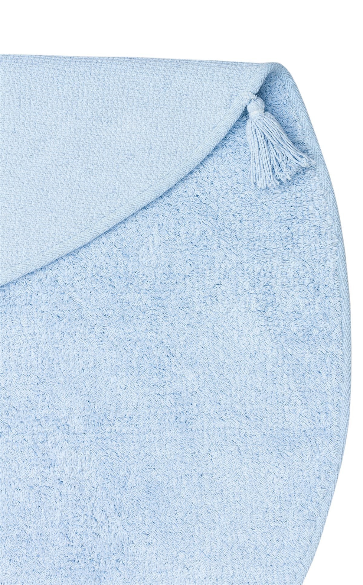 COTTON BOON Q Yıkanabilir Kaymaz Tabanlı Naturel Pamuk Bebek Halısı - Blue