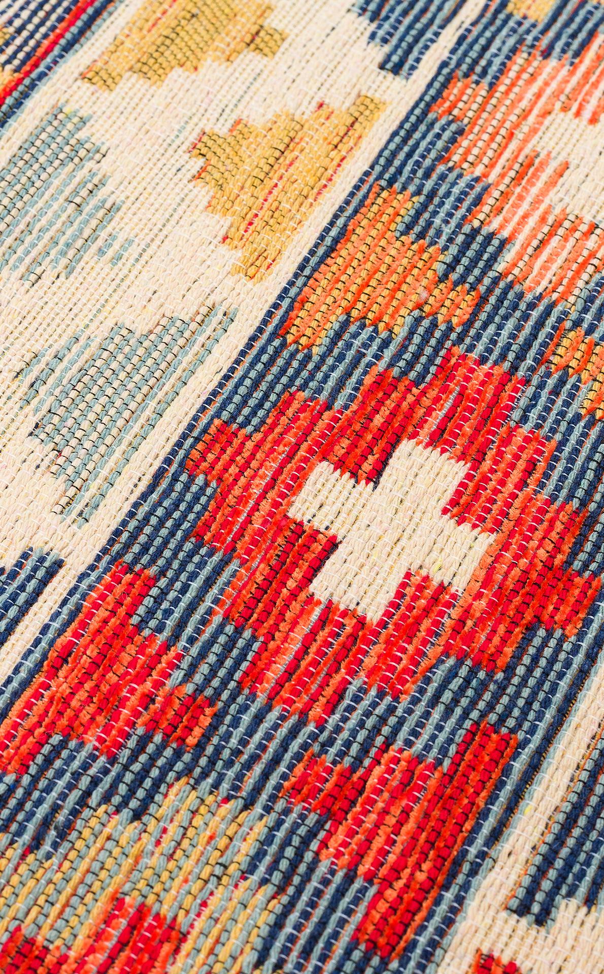Nomad Yıkanabilir, Çift Taraflı Kullanıma Uygun Yumuşak Tuşeli Otantik Kilim  - 02