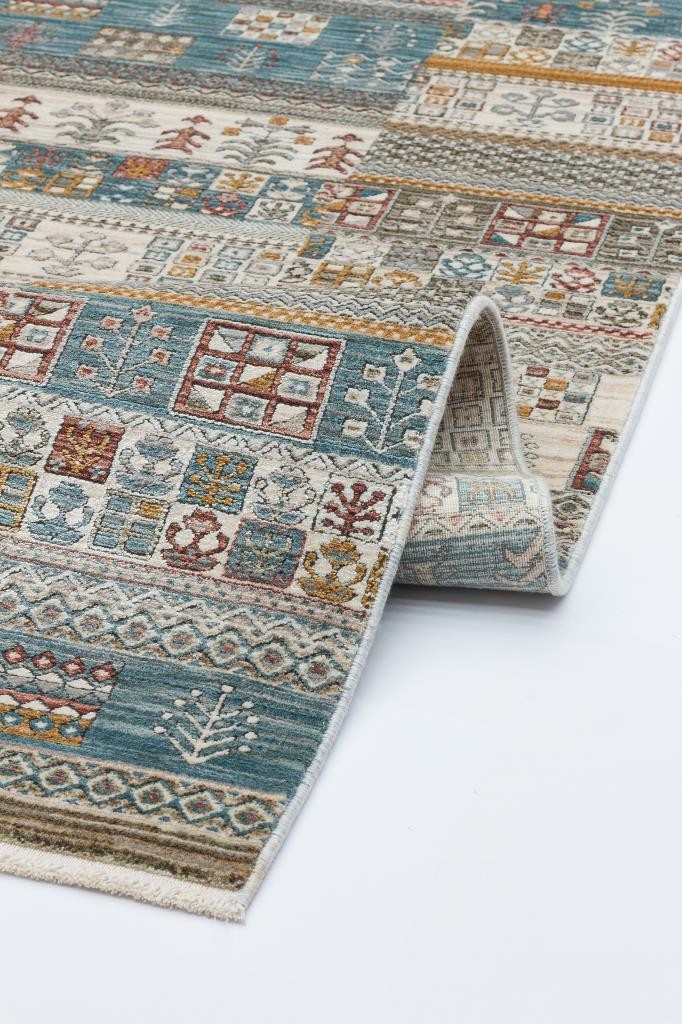 Heriz Doğal Viskon Parlak Makine Halısı - 8211 Multi