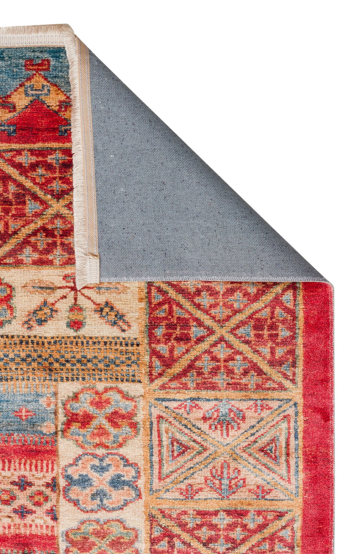 ANTIQUE  Kolay kullanımlı Kaymaz Karabağ ve Antik Desenlere Sahip Yıkanabilir Makine Halısı - ATK 04 MULTY