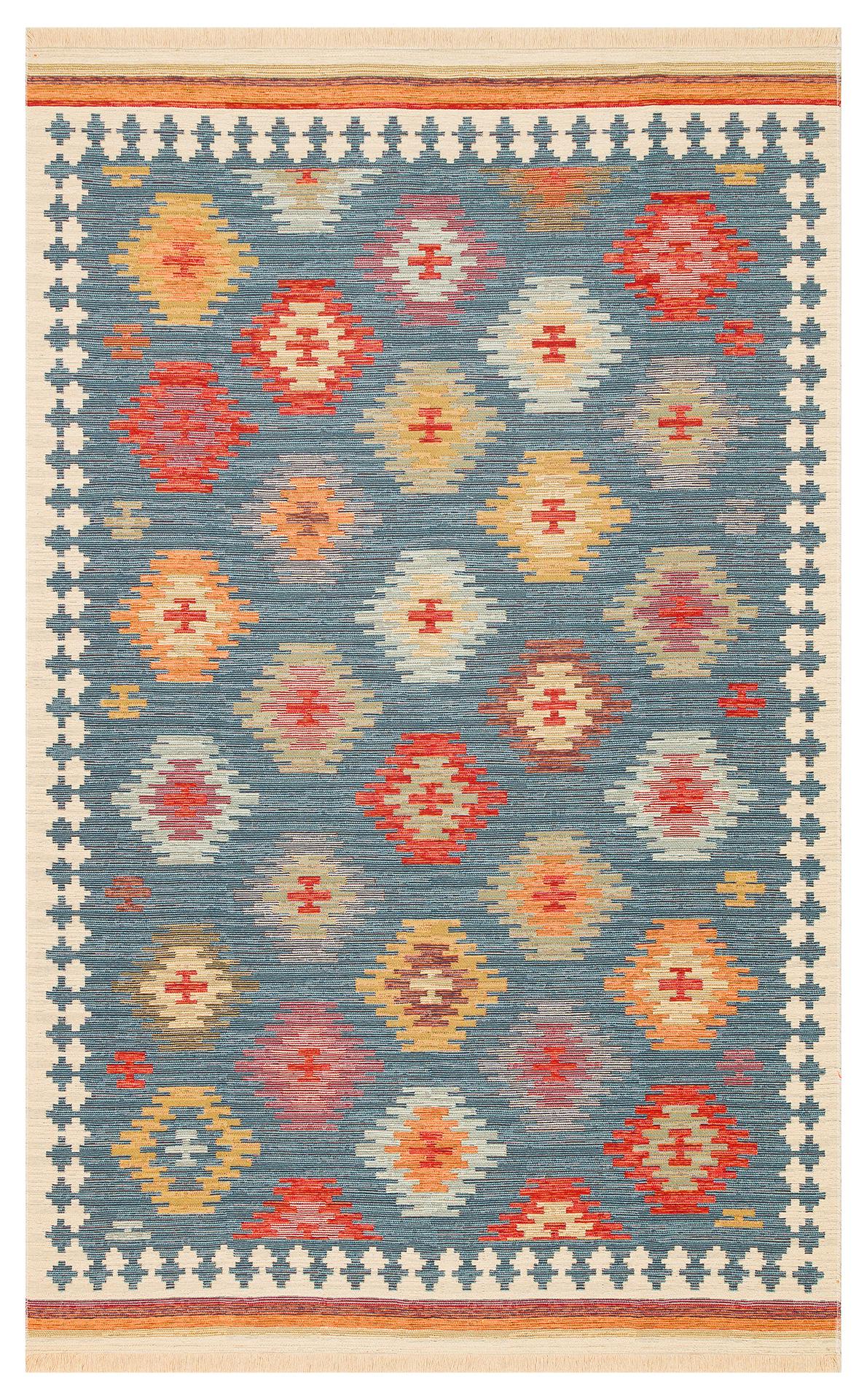 Nomad Yıkanabilir, Çift Taraflı Kullanıma Uygun Yumuşak Tuşeli Otantik Kilim  - 04