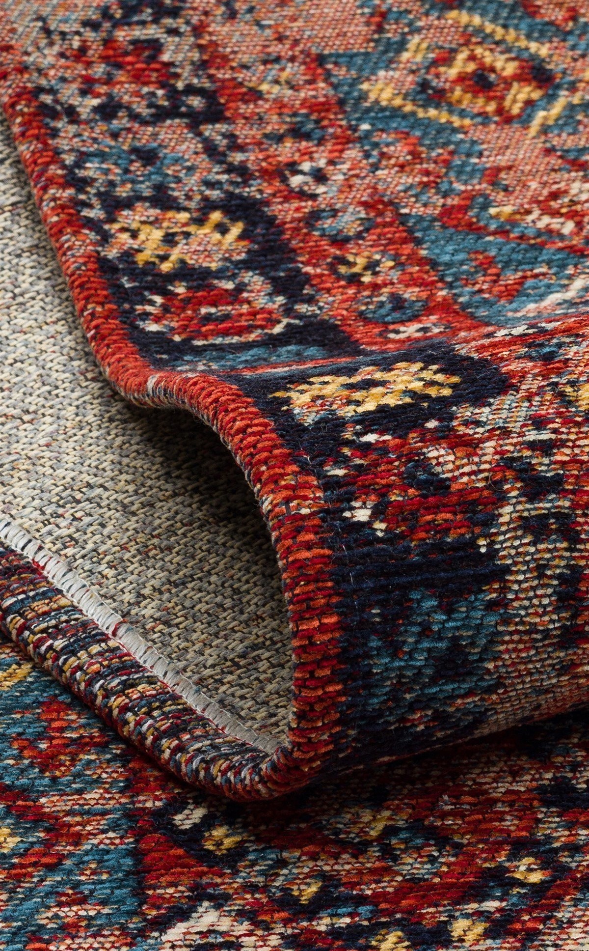 Anadolu Kilim And 04 Multy Anadolu Antik Desenli Yıkanabilir Kaymaz Tabanlı Etnik Kilim