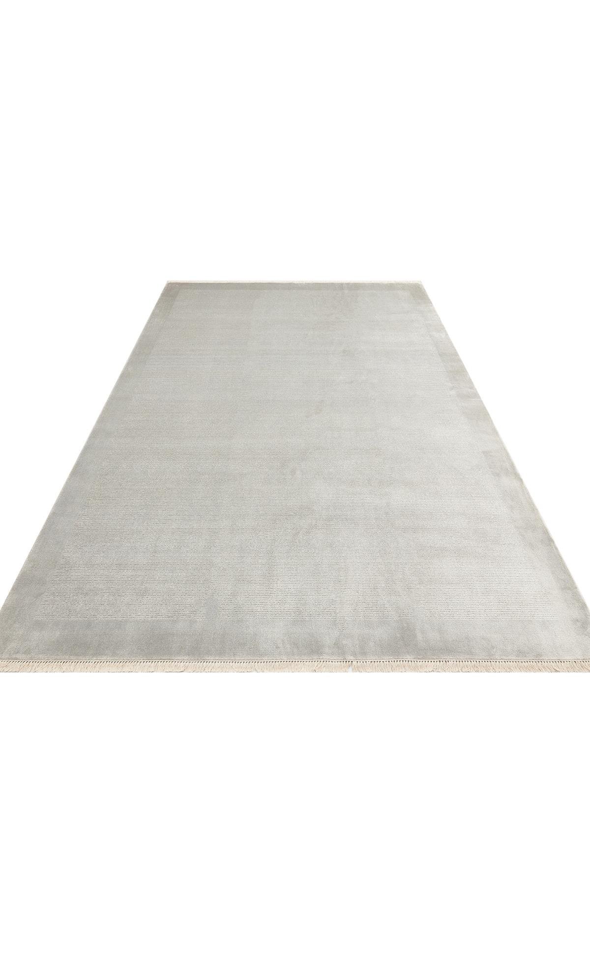 NAPOLI Sade Desenli Modern Sık Dokuma Makine Halısı - 02 GREY