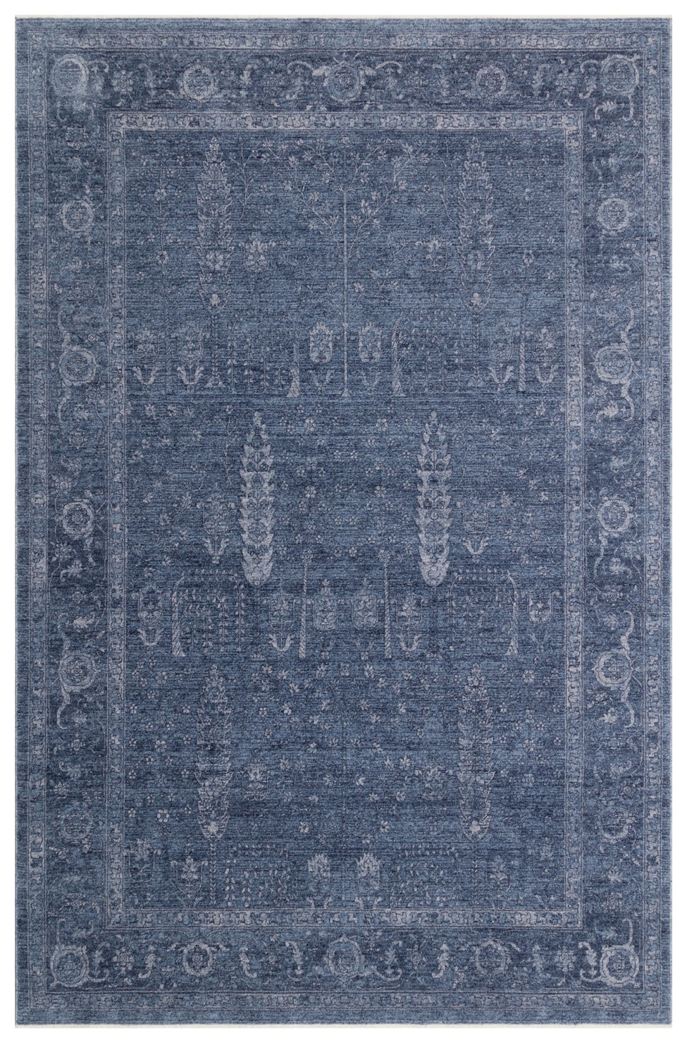 Eko Halı Shiraz Koleksiyonu – Vintage Özel Boyama Salon Halısı - NAVY 01