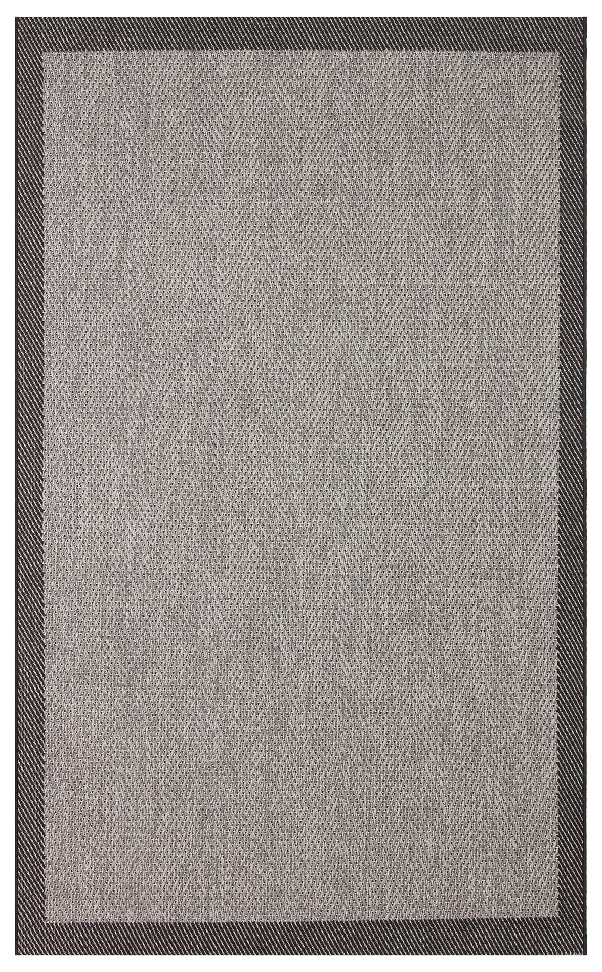 Rugchef Premium Mono Bordürlü | Leke Tutmaz Hav Toz Verme Sisal Mutfak, Salon, Koridor Halısı Makinede Yıkanabilir Halı - Mono Sisal 02 D. Grey
