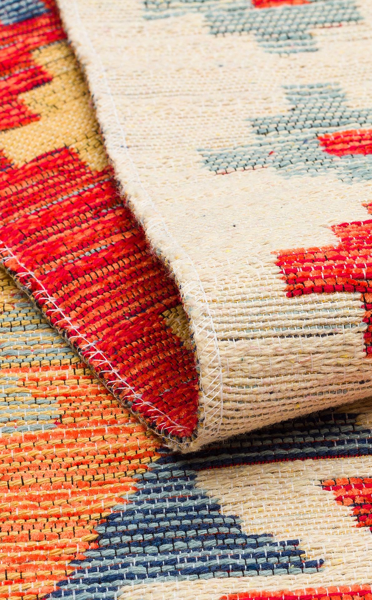 Nomad Yıkanabilir, Çift Taraflı Kullanıma Uygun Yumuşak Tuşeli Otantik Kilim  - 09