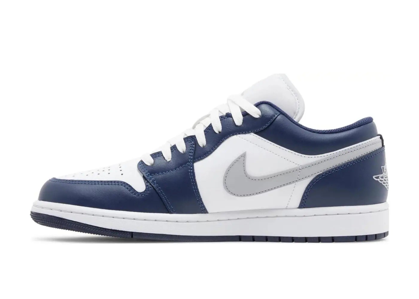 Jordan 1 Low Wolf Grey Midnight Navy