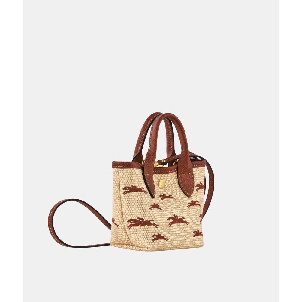 LongChamp Le Panier Pliage XS Basket Brown - Canvas