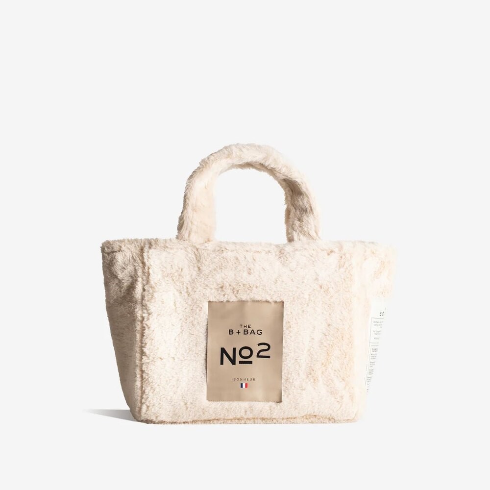 Bonheur Fluffy Sheep Beige Bag White
