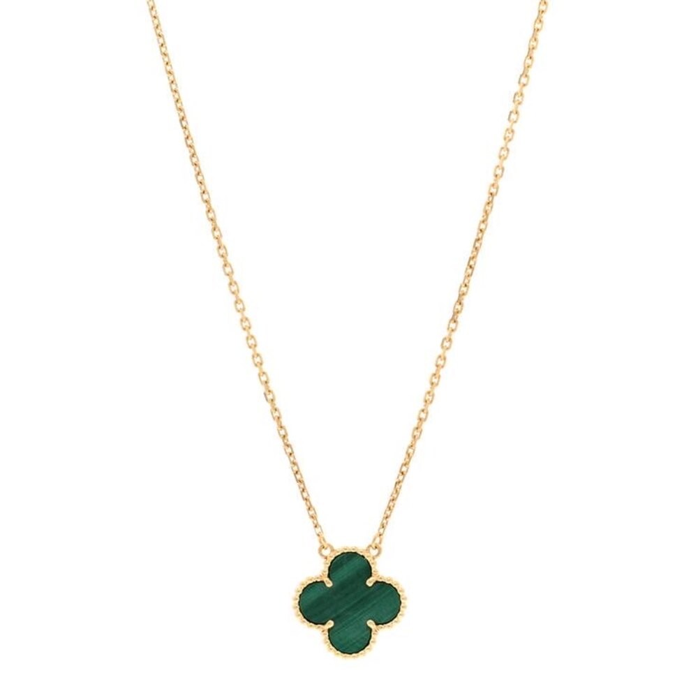 Van Cleef Kolye Gold-Yeşil