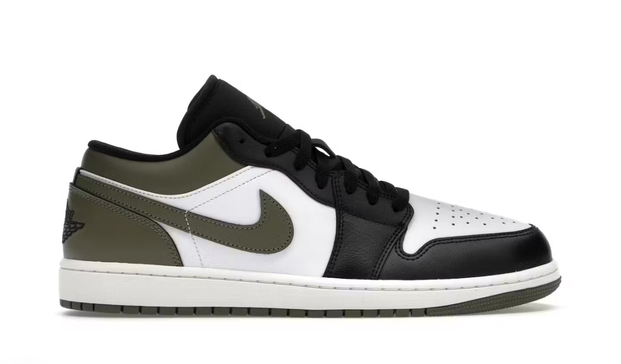 Jordan 1 Low Black Toe Medium Olive