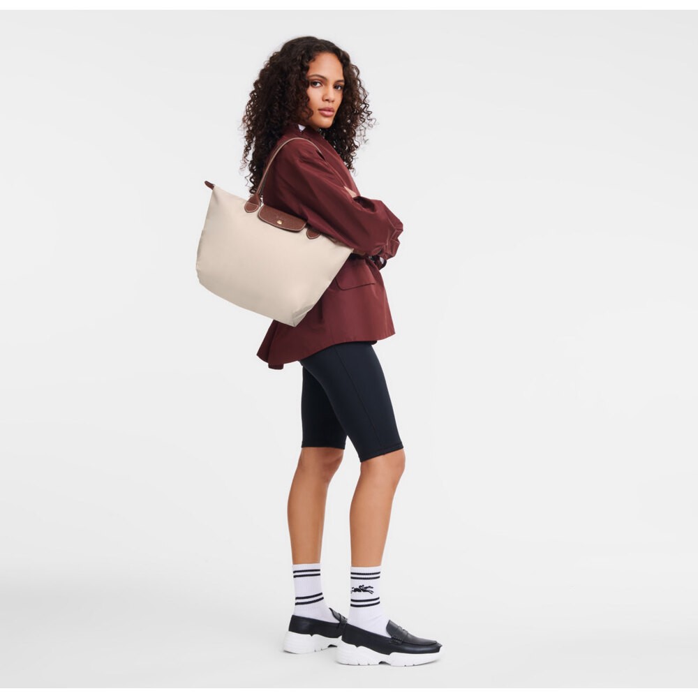 Longchamp La Pliage Large Cream