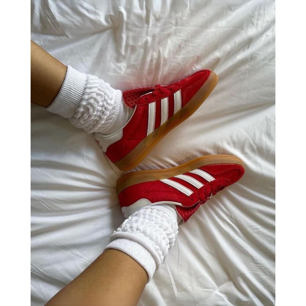 Adidas Gazelle Scarlet Cloud White
